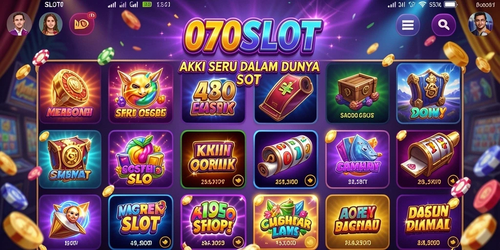Tampilan seru gameplay 070SLOT dengan elemen aksi yang mendebarkan.