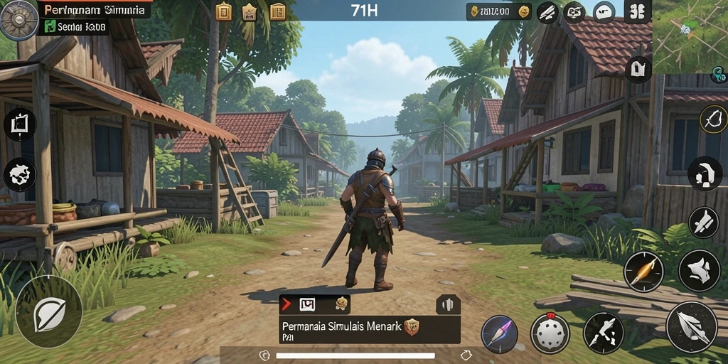 Tampilan gameplay 71H yang imersif dan detail.