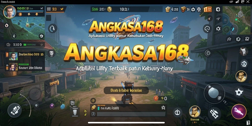 Tangkapan layar utama ANGKASA168 menampilkan antarmuka aplikasi Utility yang menarik.
