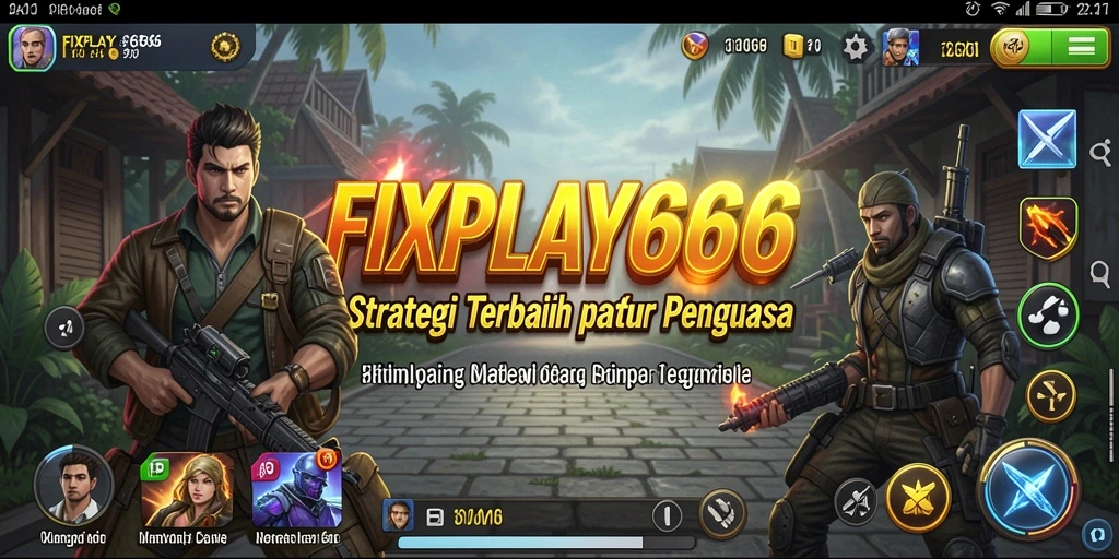 Tangkapan layar menunjukkan aksi intens dalam permainan strategi FIXPLAY666.