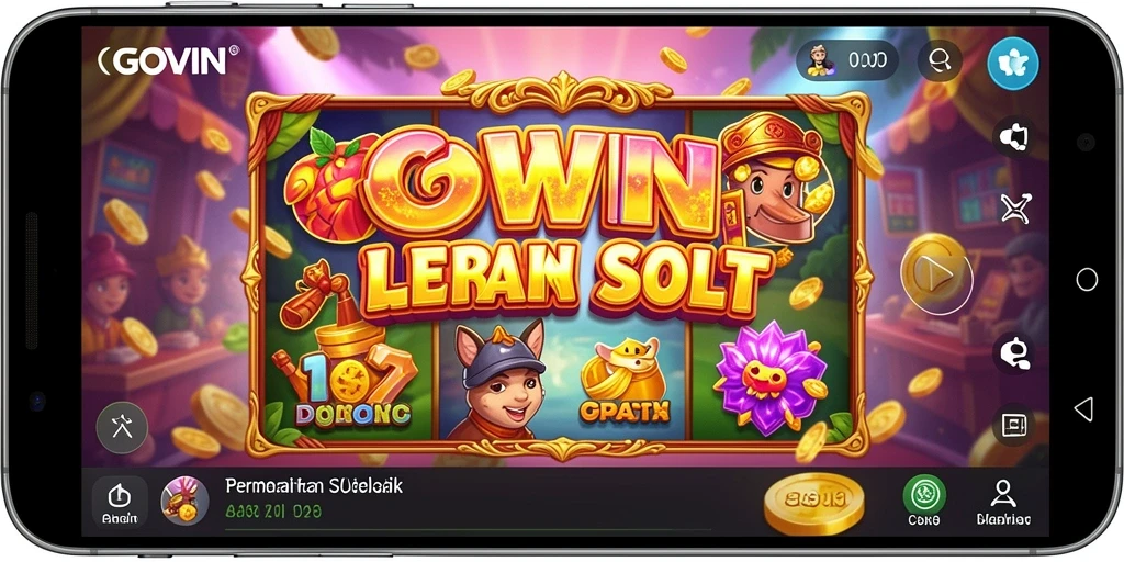 Tampilan menarik dari gameplay GOWIN yang penuh warna.