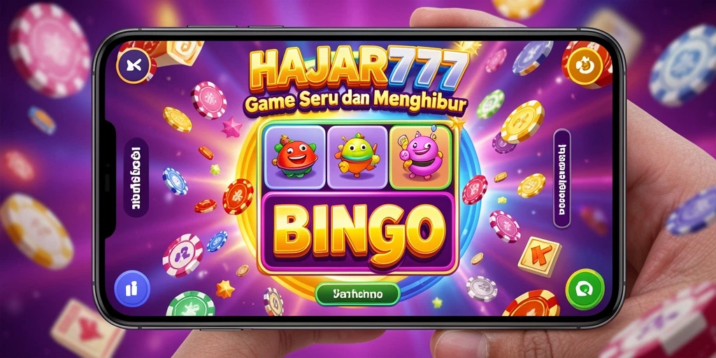 Tampilan gameplay seru HAJAR777 dengan suasana bingo yang menegangkan.