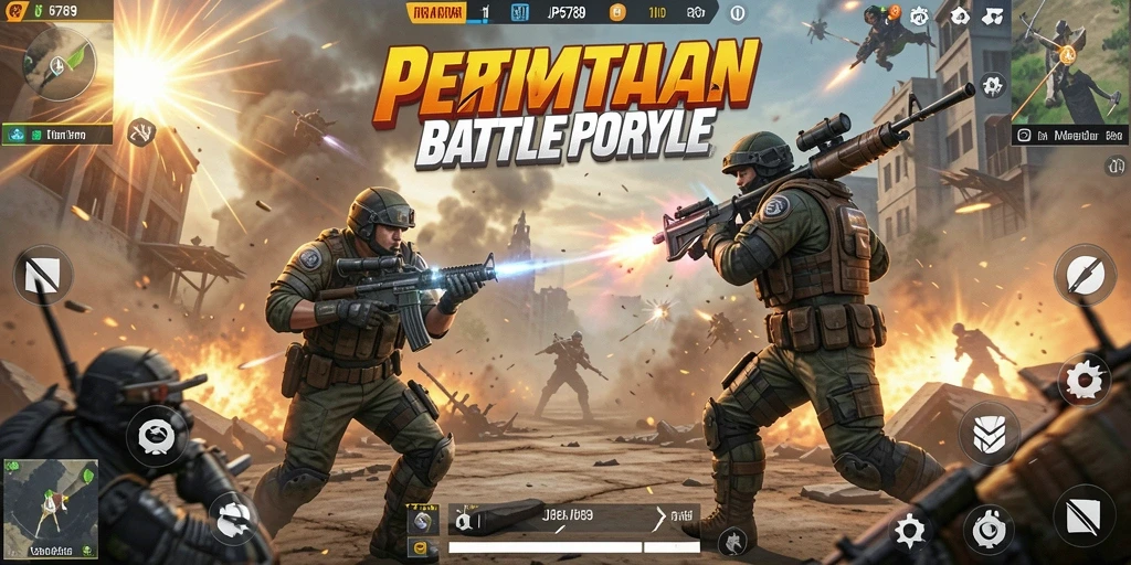 Screenshot gameplay JP6789 menampilkan aksi pertempuran yang mendebarkan.