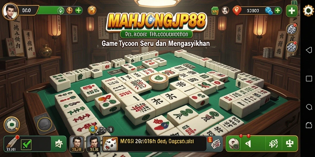 Tampilan gameplay seru game Tycoon MAHJONGJP88.