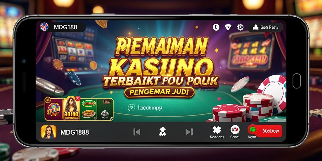 Tampilan gameplay seru di MDG188 dengan variasi permainan Kasino.