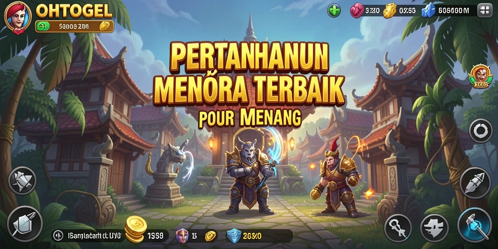 Tangkapan layar OHTOGEL menampilkan aksi seru dalam permainan Tower Defense.