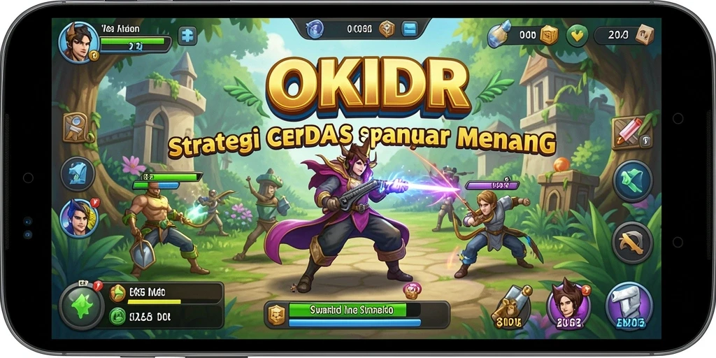Tangkapan layar gameplay <strong>OKIDR</strong> menunjukkan pertempuran strategi yang menegangkan.