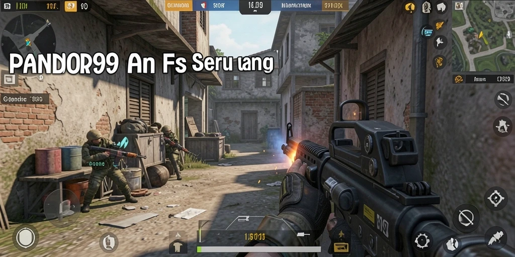 Screenshot gameplay PANDORA99 yang memperlihatkan pertempuran intens.