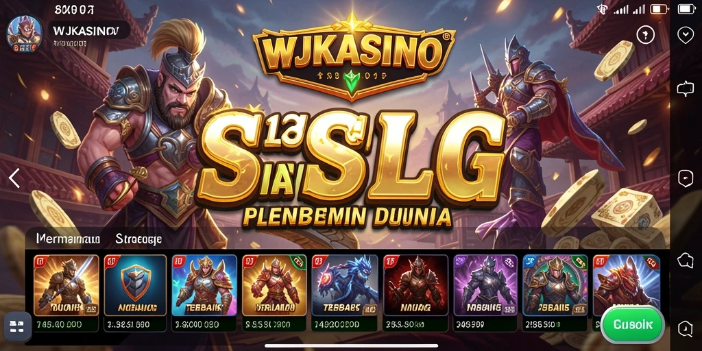 Tampilan gameplay <strong>WJKASINO</strong> dengan aksi strategi yang mendebarkan.