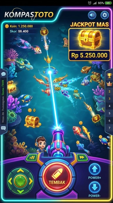 Tampilan utama aplikasi kompastoto yang intuitif dan mudah digunakan.